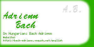 adrienn bach business card